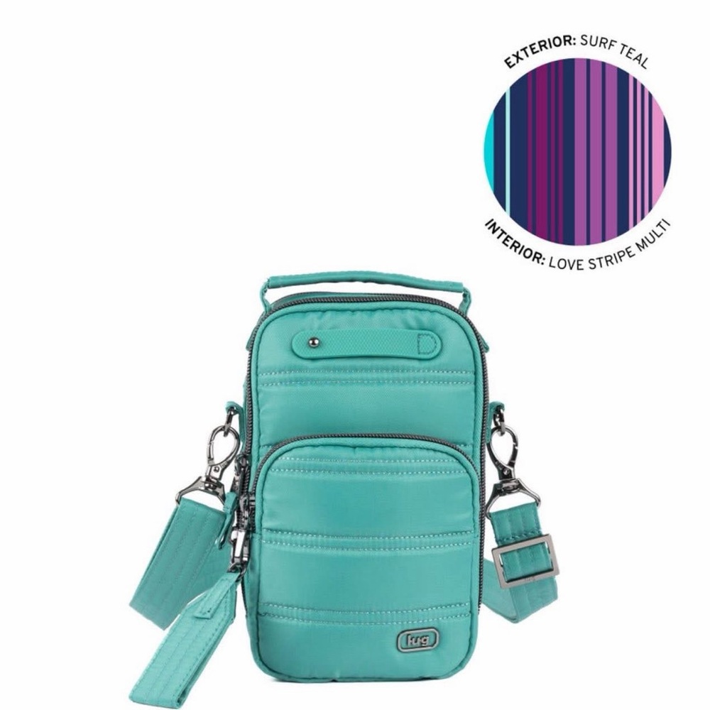 Lug Skeeter Mini Bridge Convertible Crossbody Surf Teal NWT